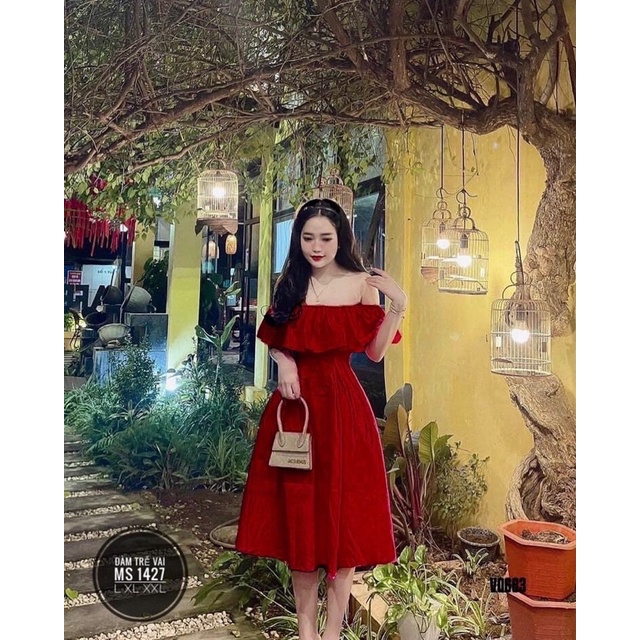 [ CHUBBY BIGSIZE ] ĐẦM TRỄ VAI