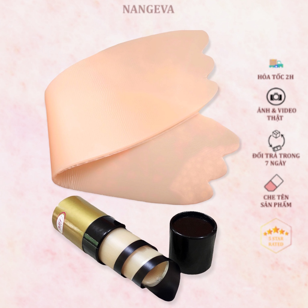 Miếng dán ngực silicon nâng ngực tạo khe hình bướm NANGEVA