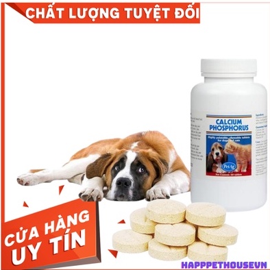 Canxi Mĩ cho thú cưng chó mèo Calcium Phosphorus Petag 50 viên