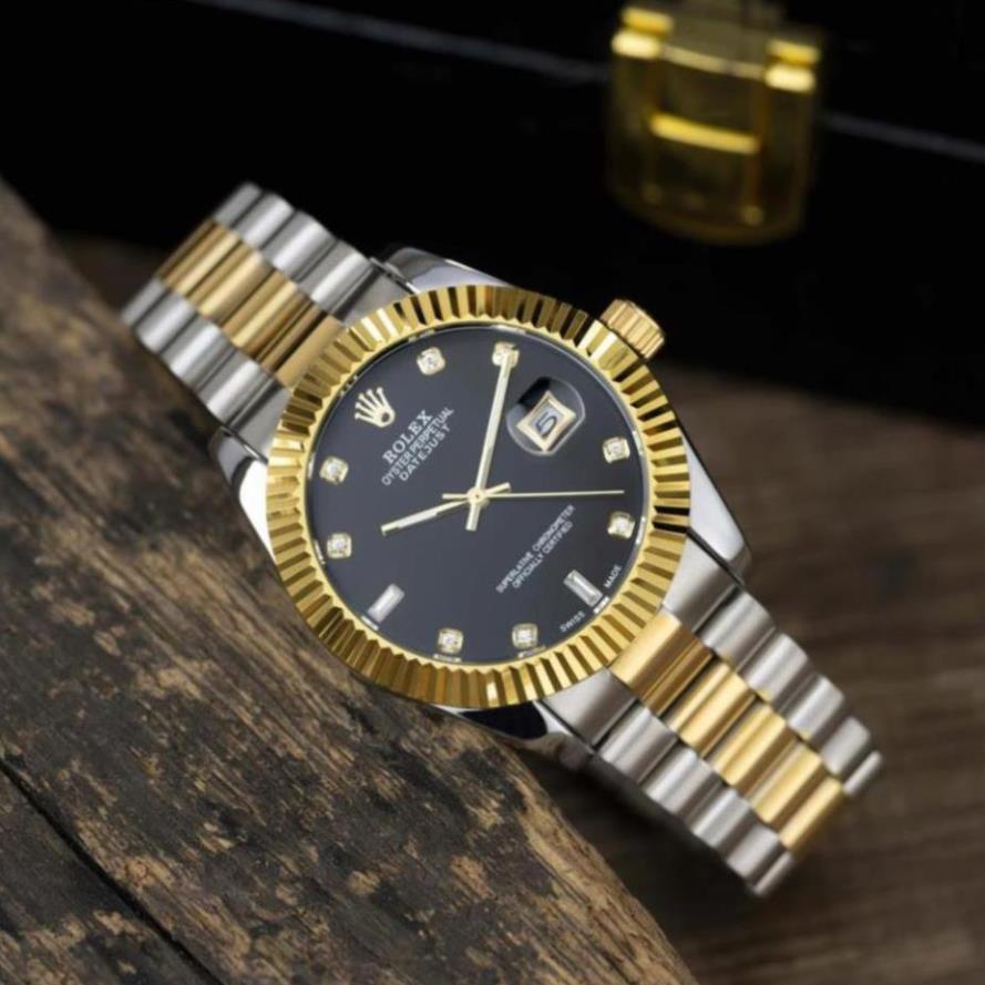 Đồng hồ nam Rolex dây kim loại màu denim kiểu dáng sang trọng - DH508 shop106