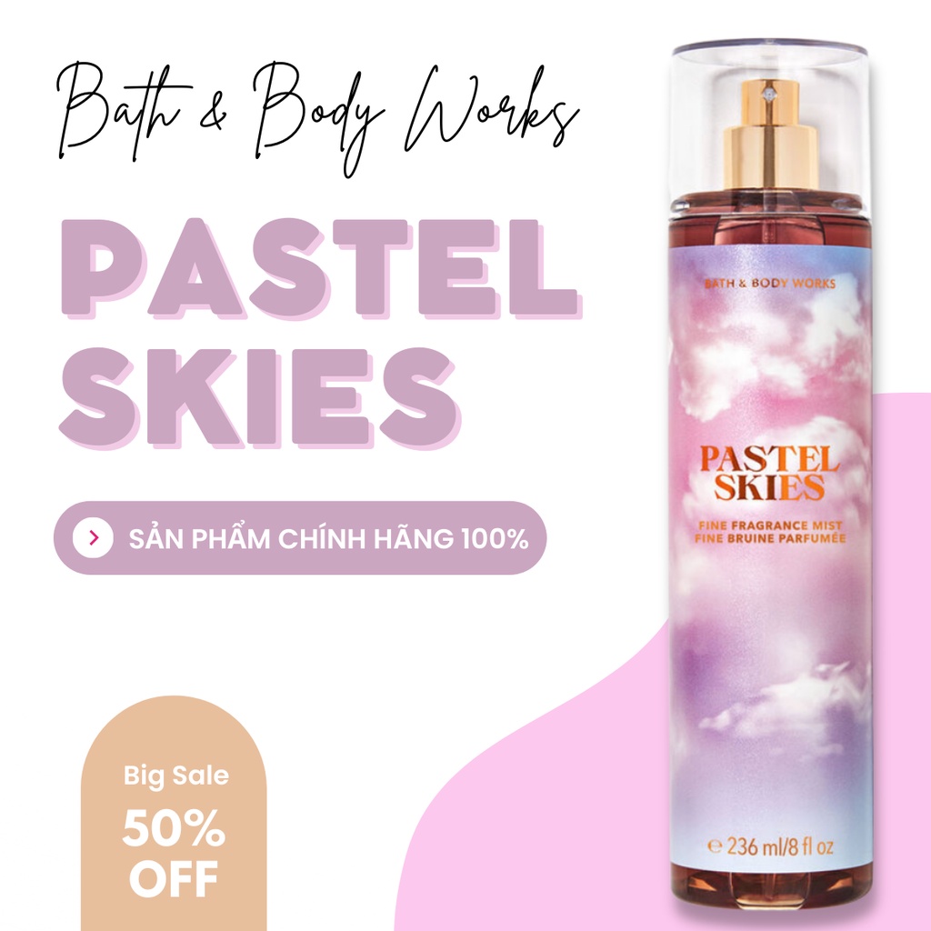 Xịt Thơm Bath And Body Works Pastel Skies Fine Fragrance Mist  chai 236ml