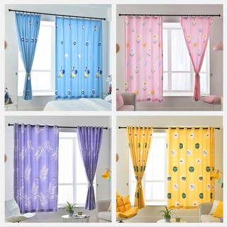 Rèm Cửa Sổ Họa Tiết Đa Dạng Để Trang Trí Phòng Miễn Khoen Đục Lỗ Kèm Tặng Móc Treo Lắp Đặt Thuận Lợi