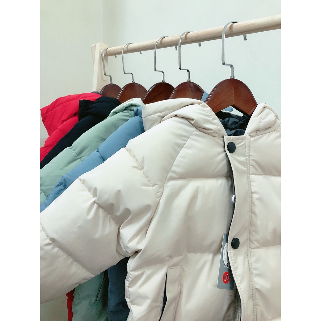 Áo Khoác Phao Dáng Dài Phong Cách Hàn Quốc Cho Bé Trai - Bé Gái Size 10-45kg