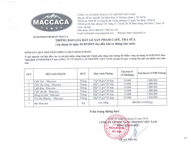 Cà phê dừa❤freeship❤MACCACA Hộp 12 gói x 20gr | BigBuy360 - bigbuy360.vn