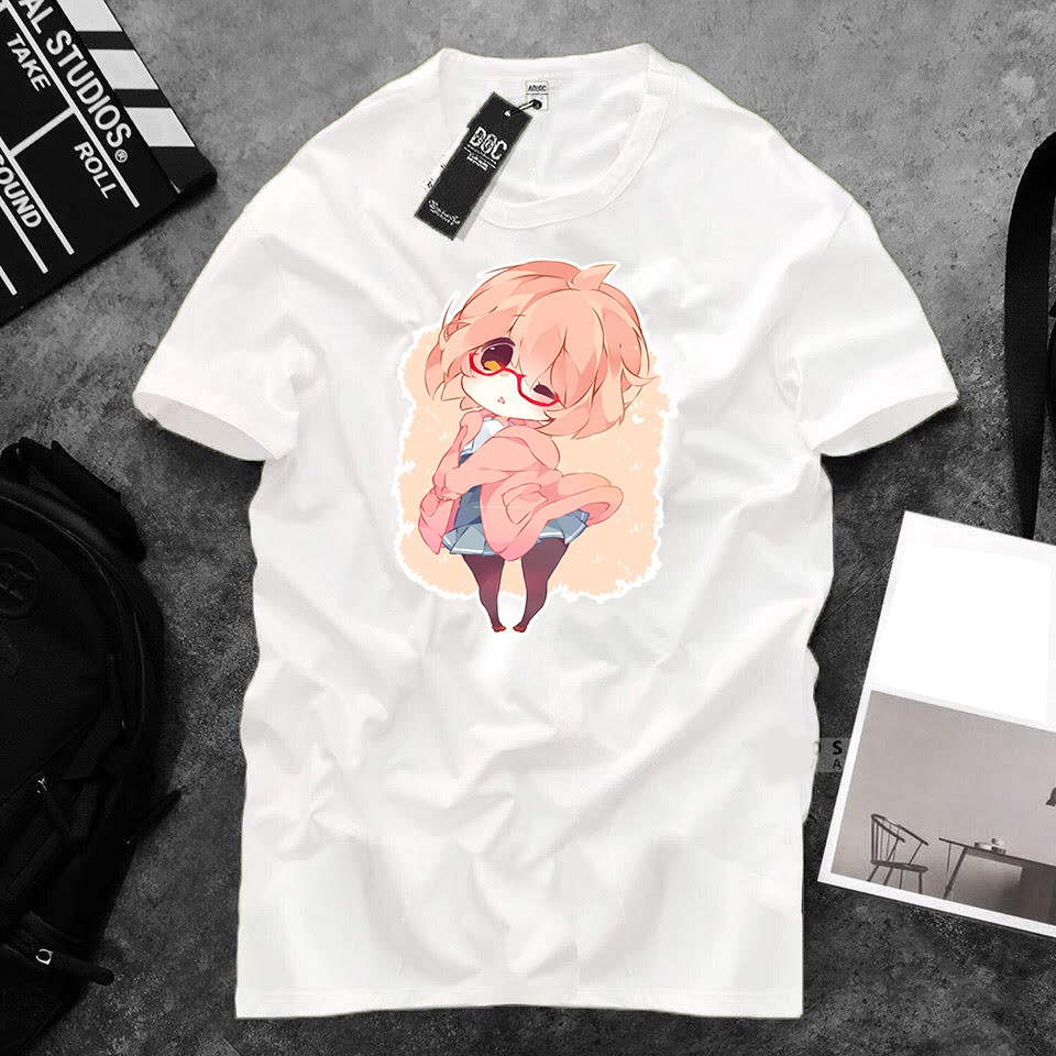 Áo thun Cotton Unisex - Nhân vật Mirai - Chibi - Mirai đáng yêu