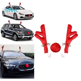 Bộ Sừng Tuần Lộc Trang Trí Xe Hơi Phong Cách Giáng Sinh