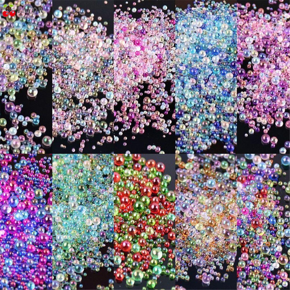 Hạt Thủy Tinh Bong Bóng Mini Trang Trí Móng Tay Diy