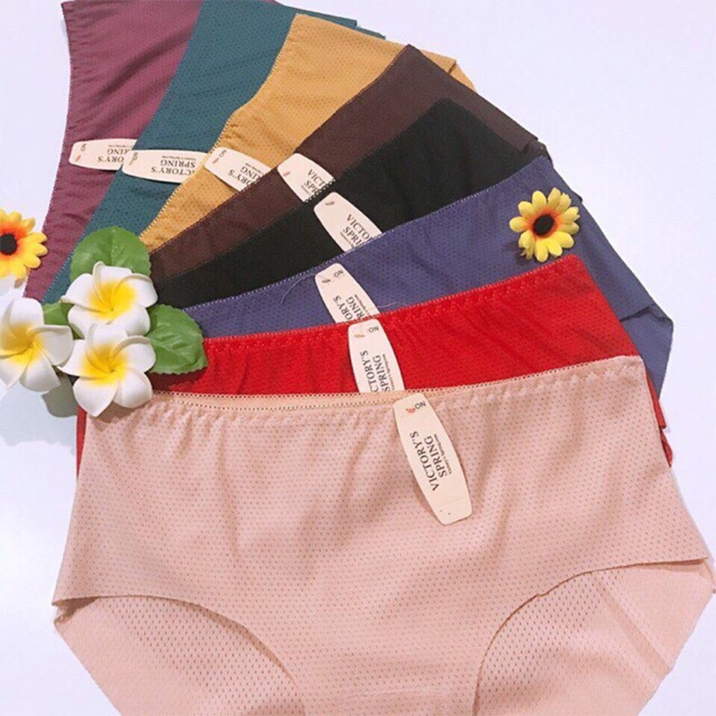 Quần lót đúc Vic hàng loại 1 nhập khẩu chất liệu mềm mịn siêu thoáng mát mẫu mới, chíp nữ su thông hơi điều hoà