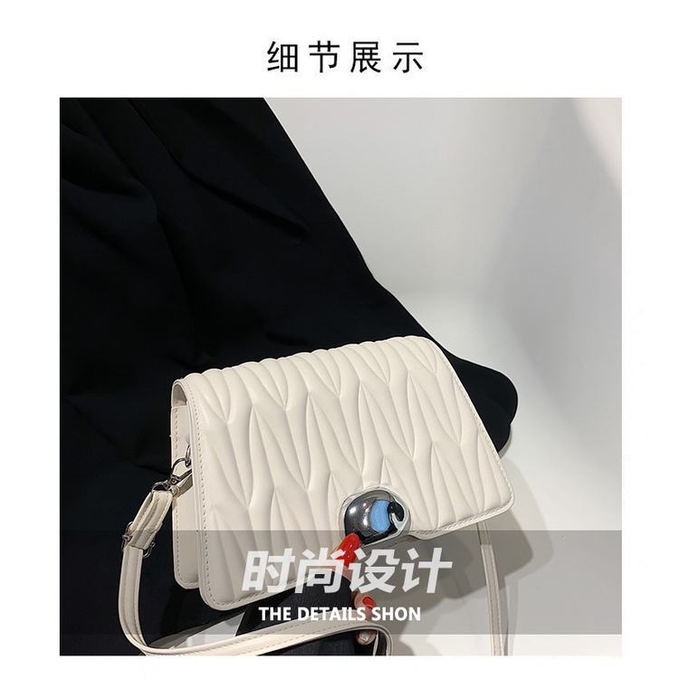 Túi đeo chéo JASMIN NOIR nắp gập đơn giản thời trang cho nữ