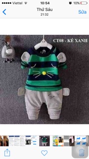 Comboo 3 sét đồ cho bé trai và bé gái
