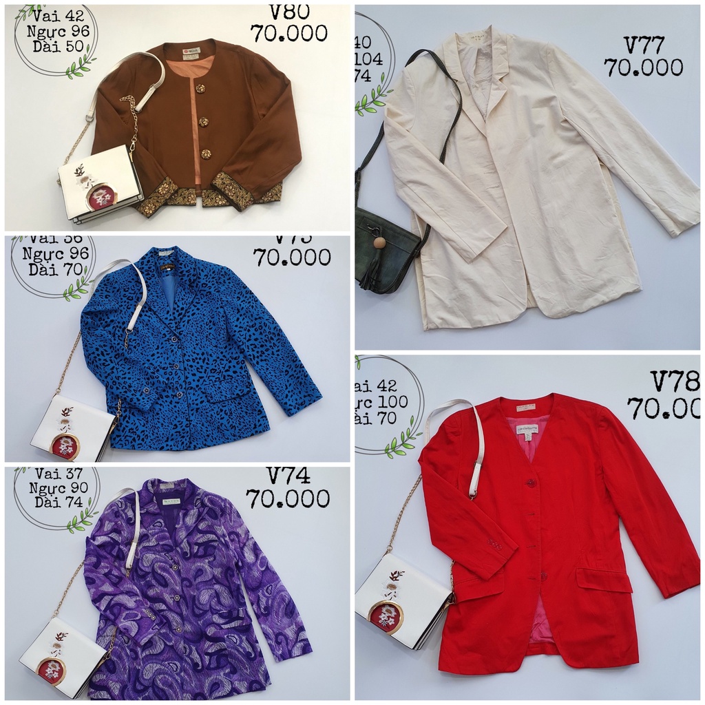 Vest - blazer nữ Hàn - Nhật  đồng giá 70k