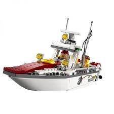 Lắp ráp xếp hình Lego City 60147 Bela 10646 Lepin 02028 Fishing Boat Xếp hình Thuyền câu cá