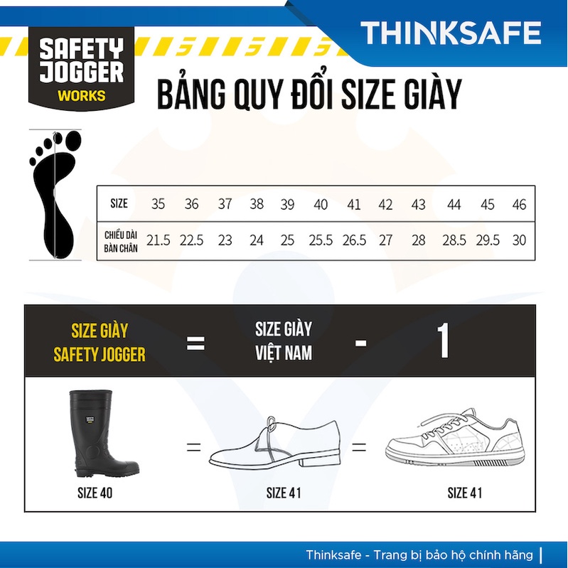 Ủng bảo hộ Safety Jogger Hercules S5 ủng chống đinh, chống giập ngón, chống trượt, chống thấm nước, chống hóa chất