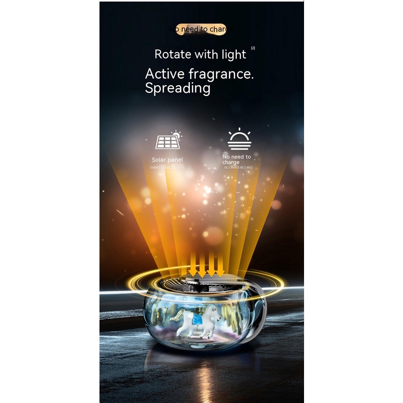 Tinh Dầu Thơm Sử Dụng Năng Lượng Mặt Trời Dành Cho Xe Hơi