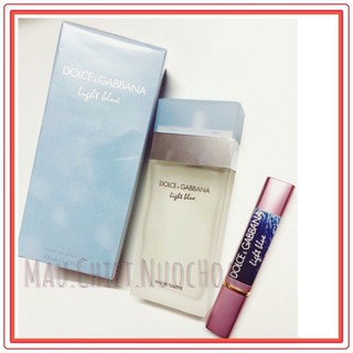 Mẫu thử nước hoa dolce gabbana lightblue 10ml dạng xịt. .