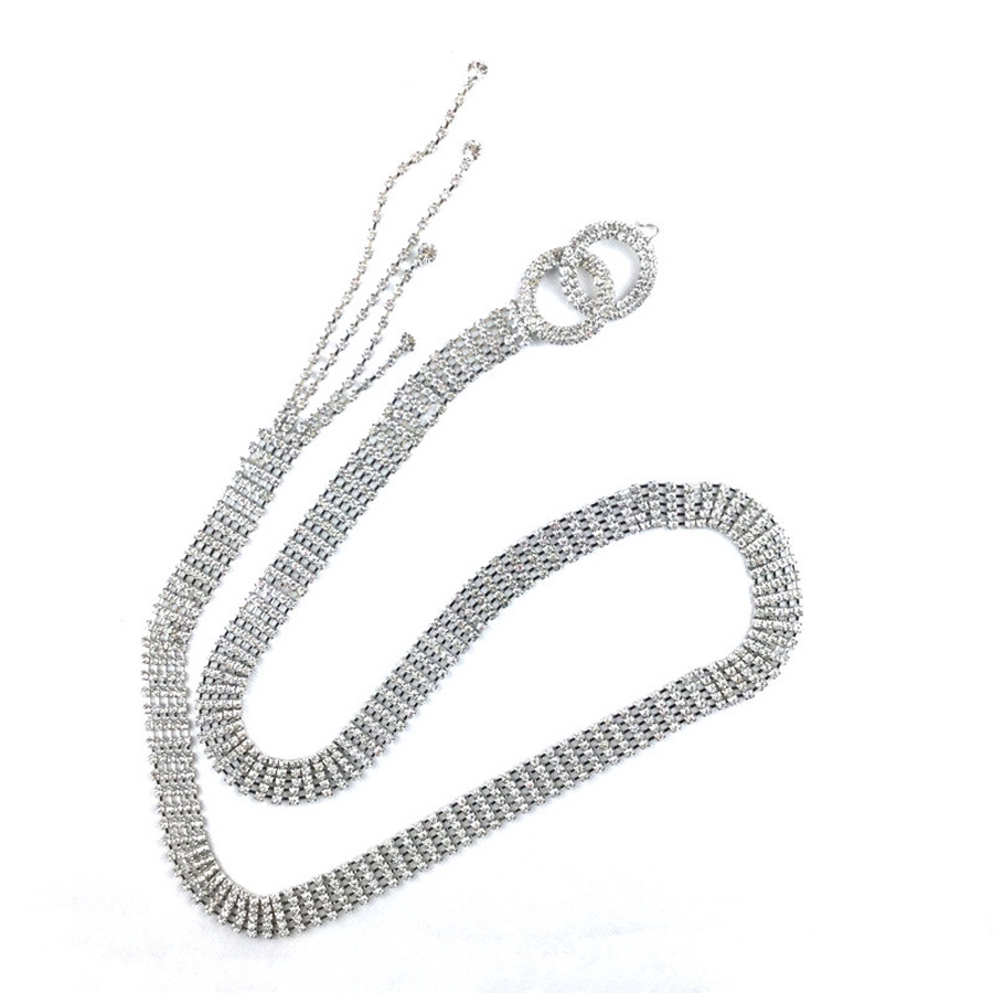 Thắt Lưng Đính Đá Lấp Lánh Sang Trọng Cho Nữ