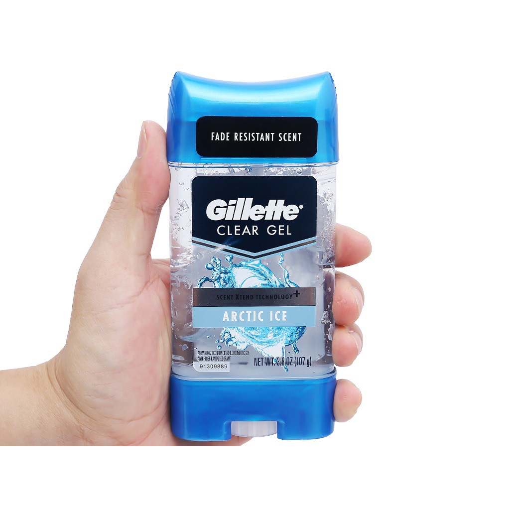 [NEW 2021] Lăn khử mùi dạng gel Gillette Clear Gel Arctic Ice 107g từ Mỹ