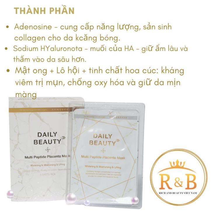 [100% CHÍNH HÃNG] Mặt nạ nhau thai cừu Hàn Quốc Daily Beauty R&B mỹ phẩm chính hãng MN2333