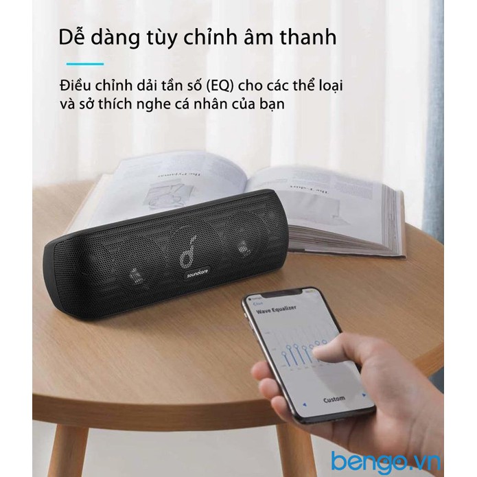 Loa Bluetooth Anker SoundCore Motion+, 30w A3116 - Đen - có móc treo