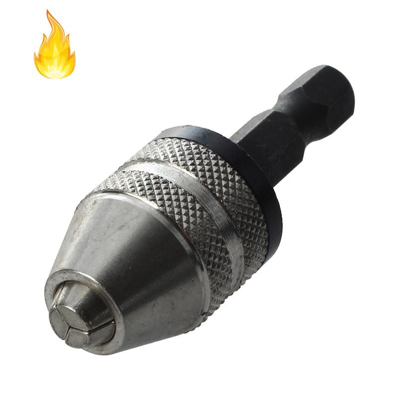 Đầu kẹp mũi khoan lục giác màu đen 6mm