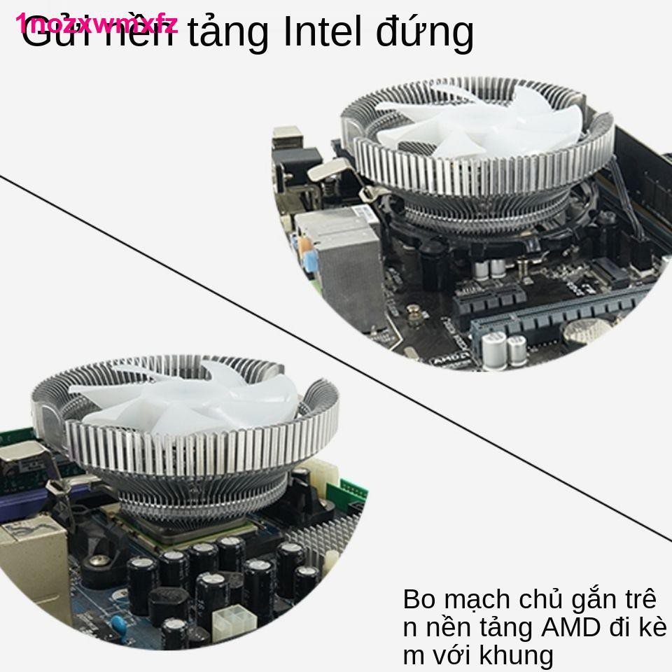 máy nhiệtMáy tính để bàn làm mát CPU Intel 77511556 Quạt im lặng đa nền tảng AMD