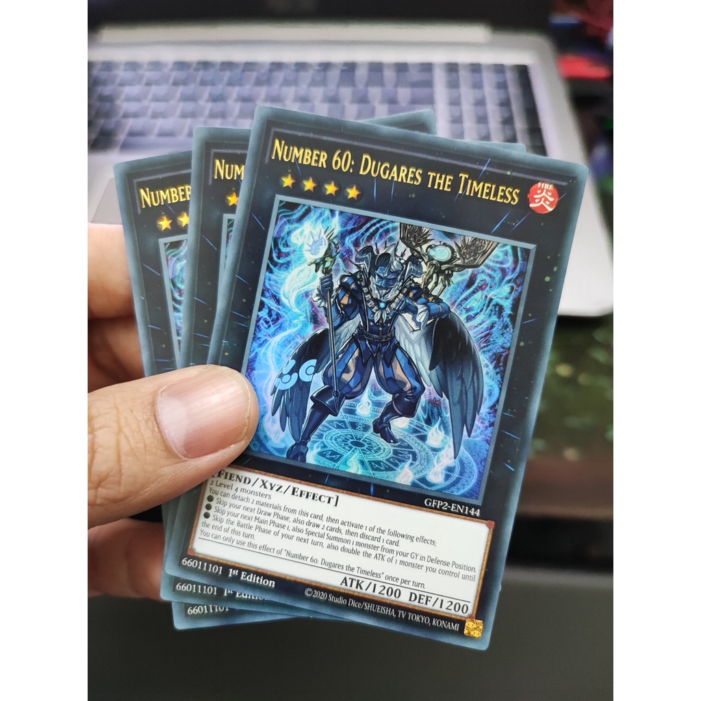 1 lá thẻ bài Number 60: Dugares the Timeless - GFP2-EN144 - Ultra Rare 1st Edition