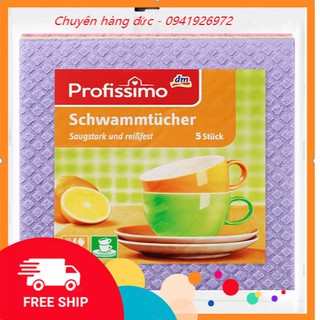 Khăn lau đa năng[ GIÁ RẺ NHẤT]  Profissimo siêu sạch, nhanh khô, rất bền- Hàng nội địa Đức