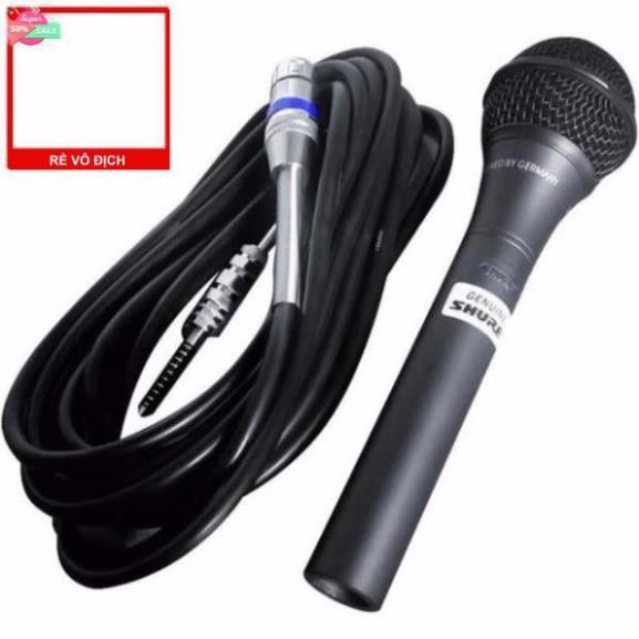 Micro Có Dây Karaoke SHURE SM-959 Full Box Tặng Kèm Bao Da