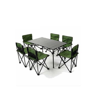 Bộ bàn 6 ghế xếp gọn dùng đi phượt dã ngoại cao cấp 2019