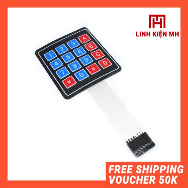 Bàn Phím Ma Trận 4x4 V1 ( Phím Dán 16 Phím)