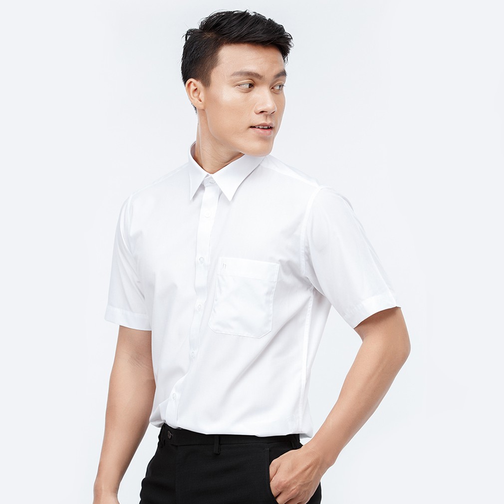 Áo sơ mi trắng ngắn tay NOVELTY 200416N | BigBuy360 - bigbuy360.vn