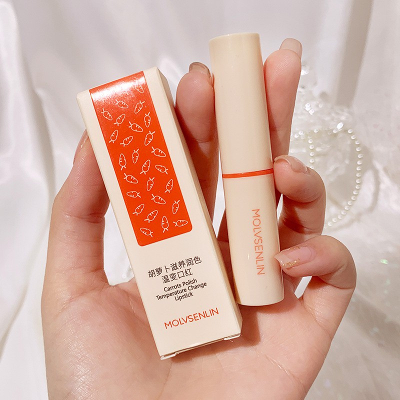 (hàng Mới Về) Son Dưỡng Môi Chiết Xuất Cà Rốt Dưỡng Ẩm Chống Nứt Nẻ Thay Đổi Màu Sắc Độc Đáo | BigBuy360 - bigbuy360.vn