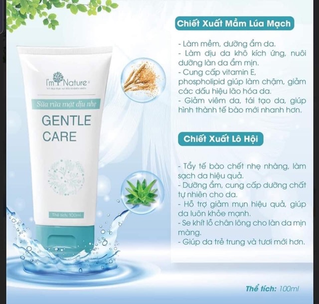 (+Quà) Sữa Rửa Mặt Dịu Nhẹ Gentle Care Cho Da Khô, Da Nhậy Cảm | BigBuy360 - bigbuy360.vn
