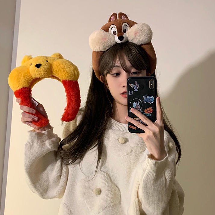 Băng Đô Cài Tóc Hình Gấu Hoạt Hình Dễ Thương Cho Mẹ Và Bé