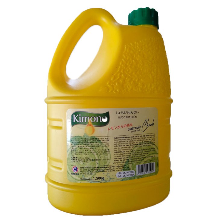 Nước Rửa Chén Bát KIMONO Công Nghệ Nhật Bản 1500ml-Siêu Sạch