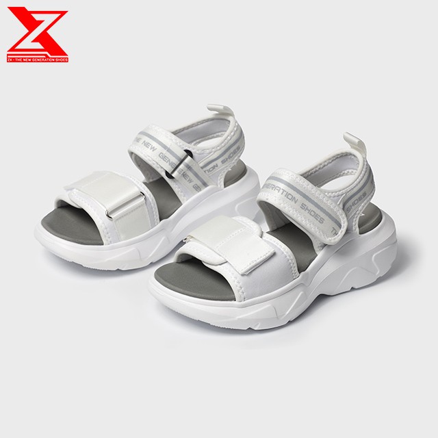 [Mã SKAMLTSM9 giảm 10% đơn 99K] Sandal Nữ ZX2304 - phong cách Ulzzang Đế cao 5cm - Màu trắng