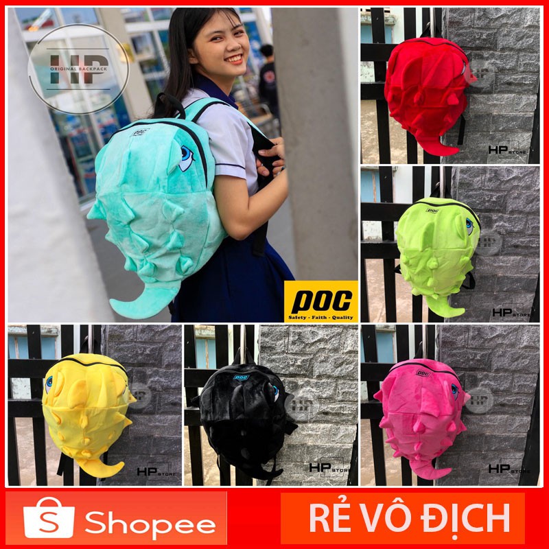 Balo Khủng Long Vải Nhung 3D l Đa Màu Sắc - Có bán sĩ