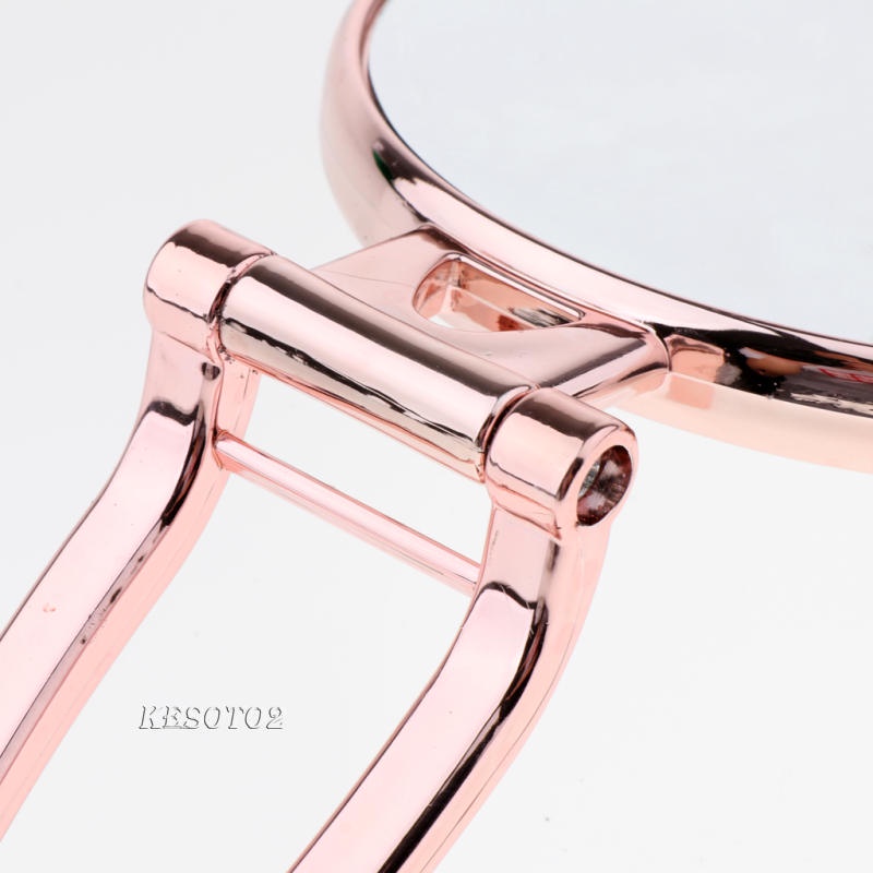 Gương Trang Điểm Kesoto2 Hai Mặt Độ Phóng Đại 2x Màu Bạc Tiện Dụng Mang Theo Du Lịch