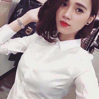 Sơ mi trắng công sở ko nhăn cho nữ