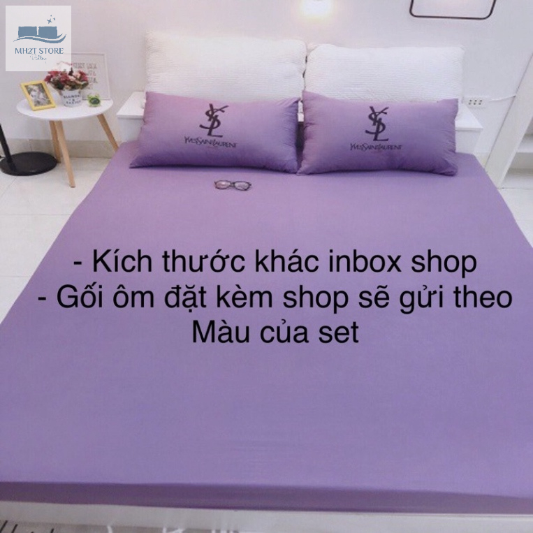 Bộ Chăn Ga Gối Hè Thu Chất Liệu Đũi Mát Set Chăn Ga Gối 4 Món Bo Chun Theo Yêu Cầu MH2T STORE