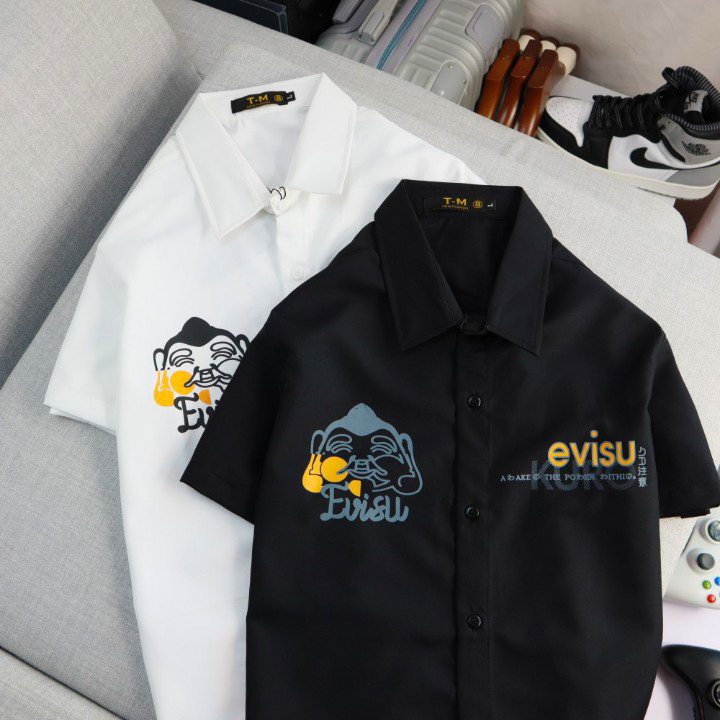 ÁO SƠ MI NAM TAY NGẮN MẪU EVI CỦA NHẬT BẢN SIÊU ĐẸP, RỘNG RÃI MỊN MÁT SIÊU CHẤT