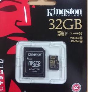 Thẻ Nhớ Kingston Micro Sd / Microsd Class 10 32Gb 90Mbps