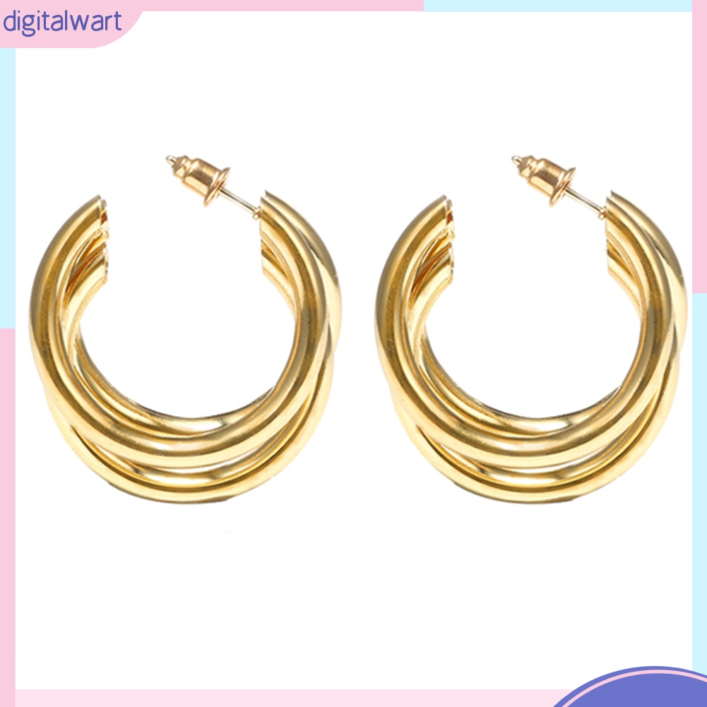 Hoa tai dạng vòng tròn thời trang dành cho nữ