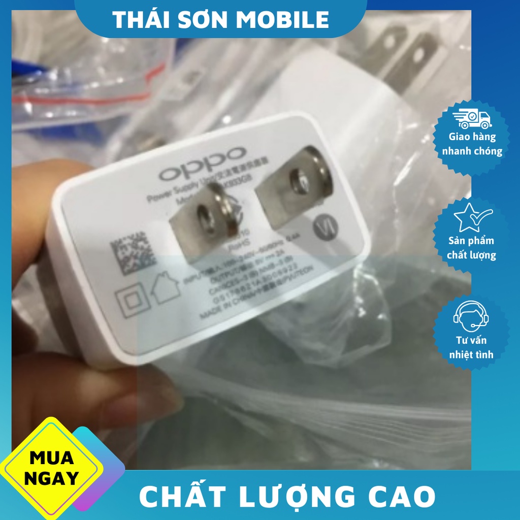 Bộ sạc Oppo zin theo máy chính hãng F5/ F7/ A3s/ F9/A5/F1S (5V - 2A)