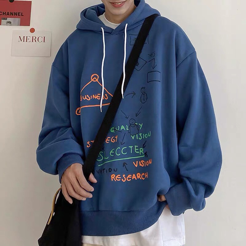 Áo hoodie nỉ form rộng unisex Toán Học nam nữ ullzang WIND thu dông