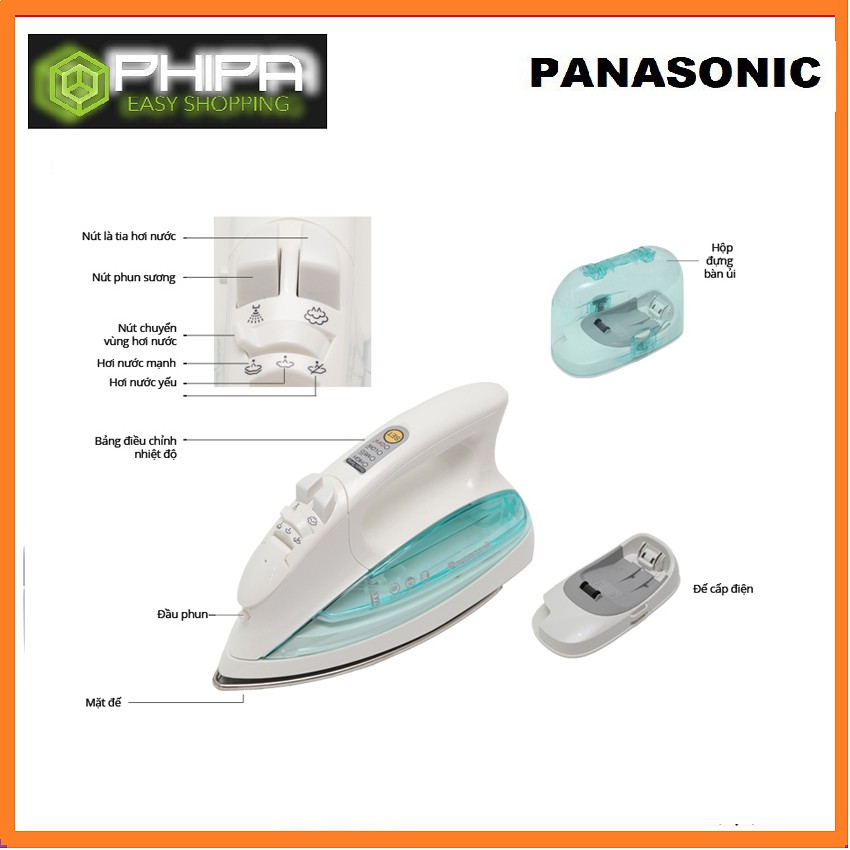 Bàn ủi Panasonic PABU-NI-L700SSGRA, hàng chính hãng bảo hành 12 tháng trên toàn quốc