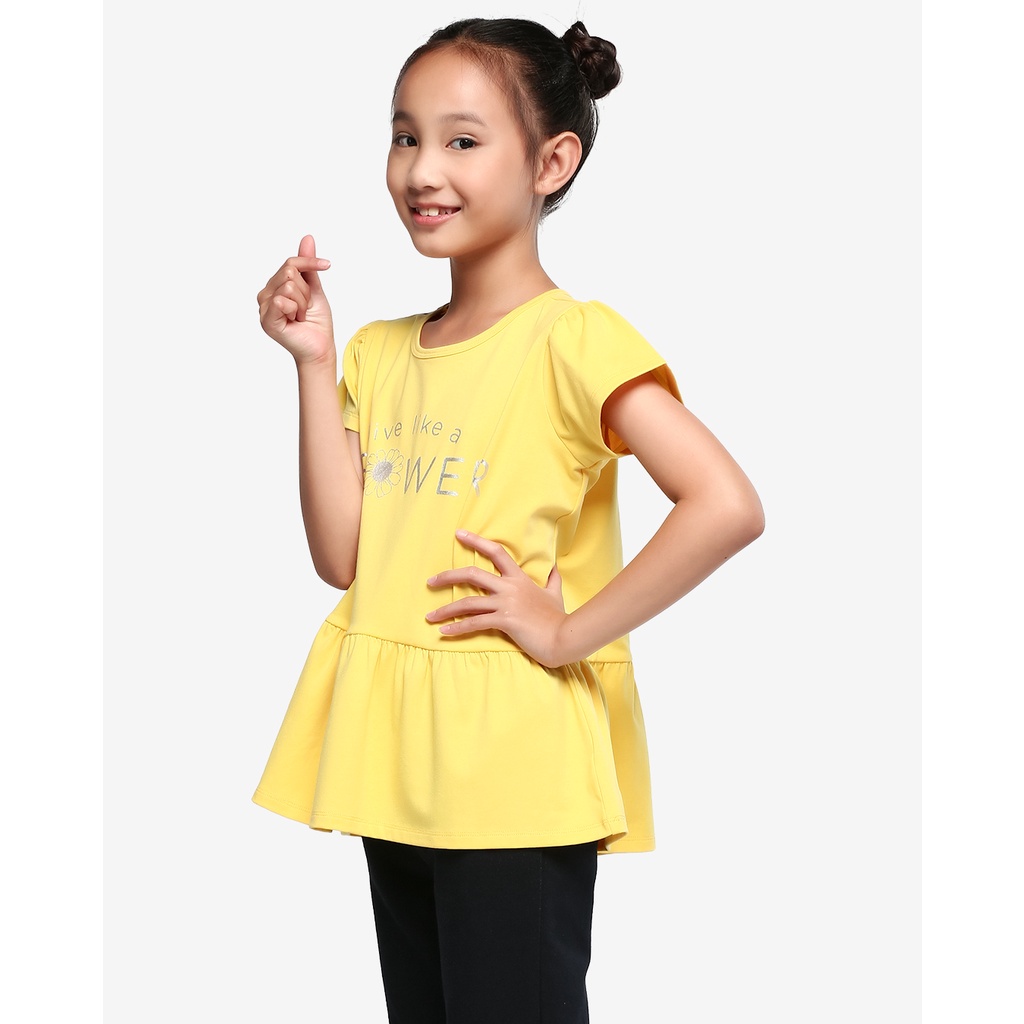 Áo thun bé gái cổ tròn AVAFashion CC036