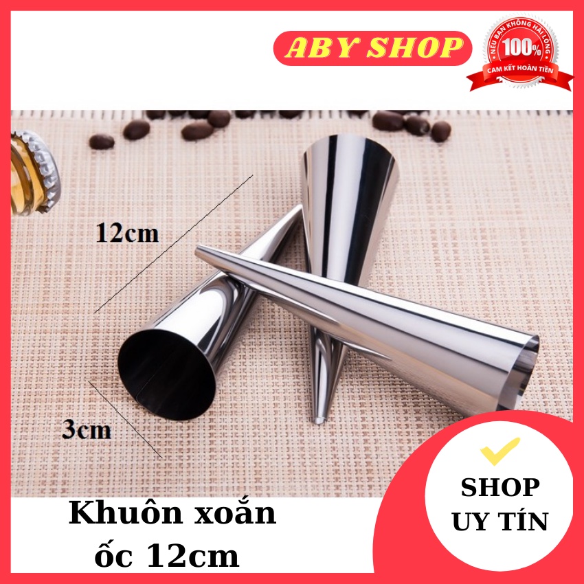 Khuôn xoắn ốc 12cm ⚡ HÀNG CAO CẤP ⚡ khuôn làm bánh, dễ thao tác đơn giản và tiện lợi
