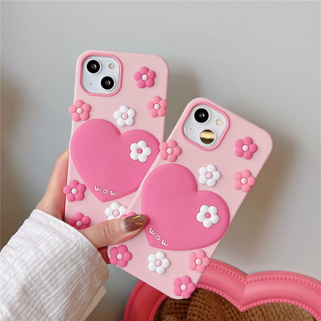 Iphone Ốp Điện Thoại Silicon Mềm Họa Tiết Ba Chiều Cho Iphonex 15 pro max 14 pro max 13 pro max 12 pro max