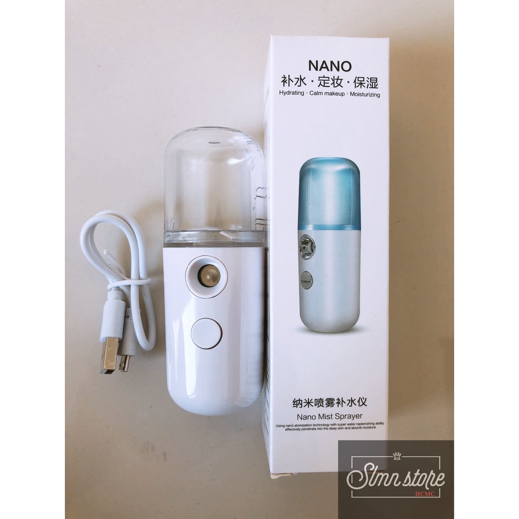 Máy Phun Sương Mặt NaNo Mini Cầm Tay Hỗ Trợ Dưỡng Da Cấp Nước, Máy Xông Hơi Tinh Dầu Tiện Dụng. SD1-Xitkhoang